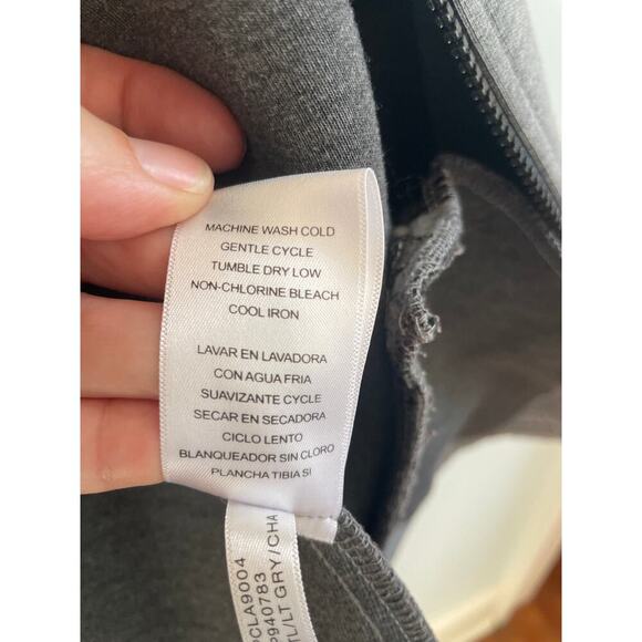 Andrew Marc Women's XL Jacket Gray Heathered Zip Up Stretch Mock Neck Hooded - Picture 7 of 9